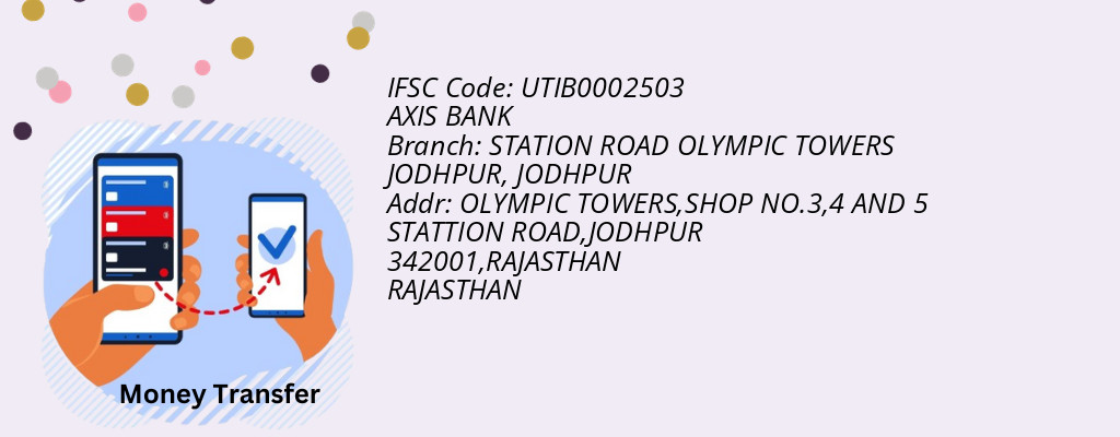 Find AXIS BANK IFSC Code JODHPUR - STATION ROAD OLYMPIC TOWERS JODHPUR Branch Find AXIS BANK IFSC Code JODHPUR - STATION ROAD OLYMPIC TOWERS JODHPUR Branch