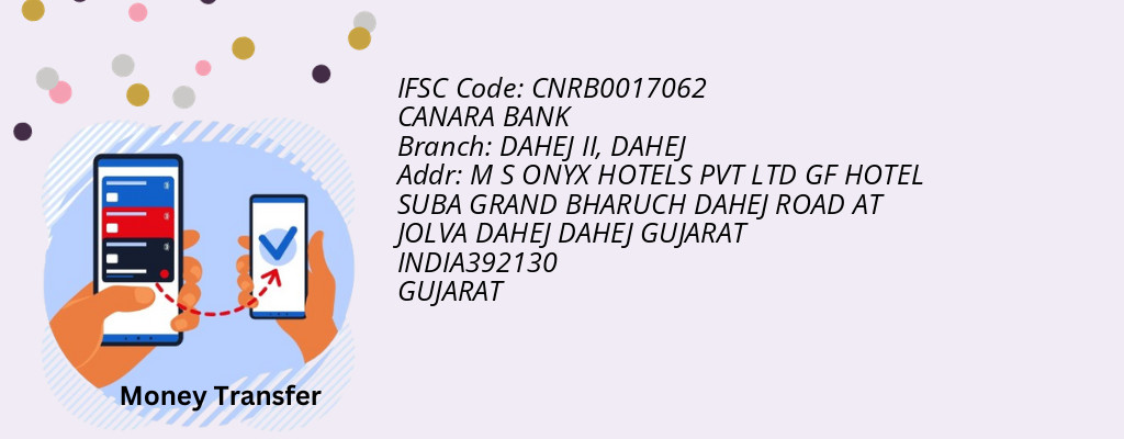 Find CANARA BANK IFSC Code DAHEJ - DAHEJ II Branch