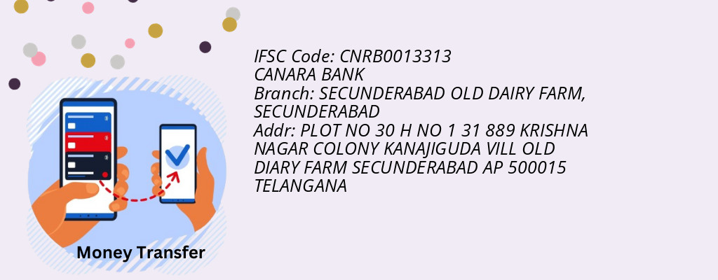 Find CANARA BANK IFSC Code SECUNDERABAD - SECUNDERABAD OLD DAIRY FARM Branch Find CANARA BANK IFSC Code SECUNDERABAD - SECUNDERABAD OLD DAIRY FARM Branch