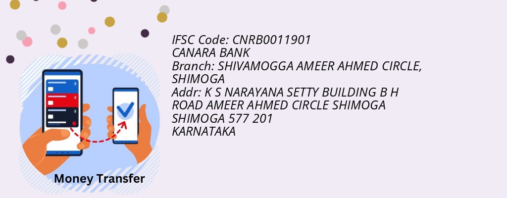 Find CANARA BANK IFSC Code SHIMOGA - SHIVAMOGGA AMEER AHMED CIRCLE Branch