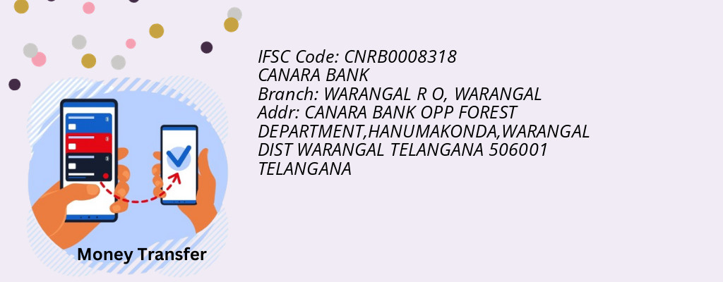 Find CANARA BANK IFSC Code WARANGAL - WARANGAL R O Branch
