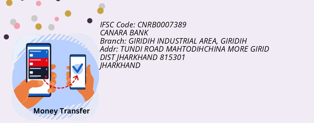 Find CANARA BANK IFSC Code GIRIDIH - GIRIDIH INDUSTRIAL AREA Branch Find CANARA BANK IFSC Code GIRIDIH - GIRIDIH INDUSTRIAL AREA Branch