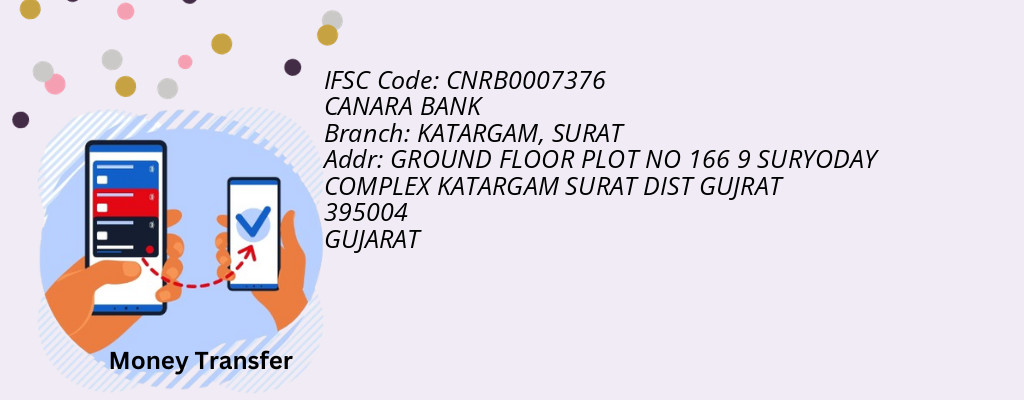 Find CANARA BANK IFSC Code SURAT - KATARGAM Branch