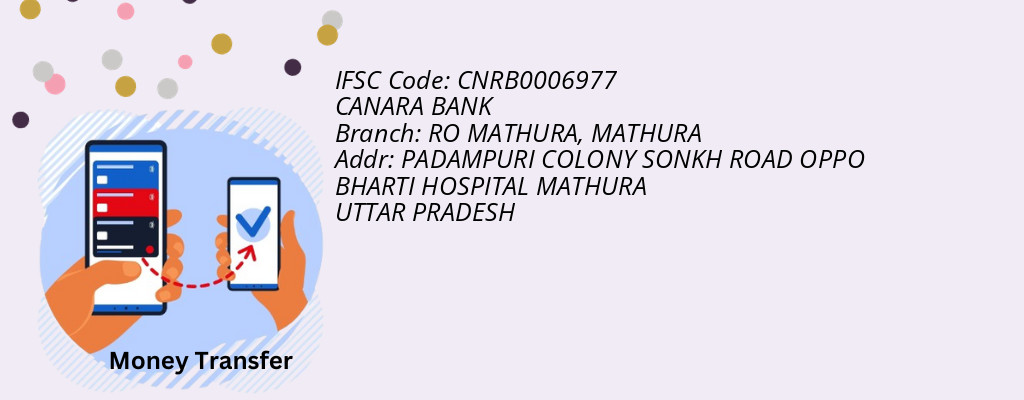 Find CANARA BANK IFSC Code MATHURA - RO MATHURA Branch