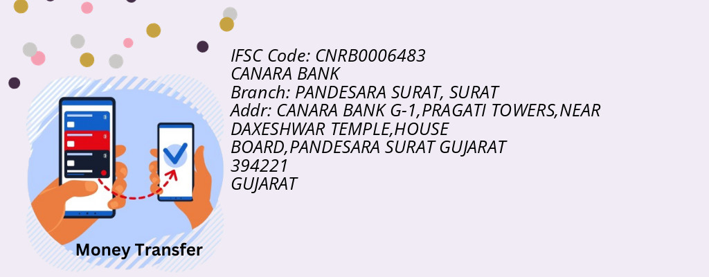 Find CANARA BANK IFSC Code SURAT - PANDESARA SURAT Branch