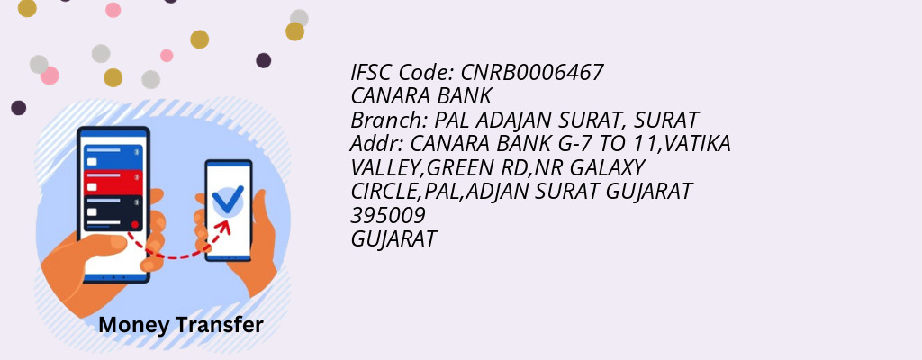 Find CANARA BANK IFSC Code SURAT - PAL ADAJAN SURAT Branch