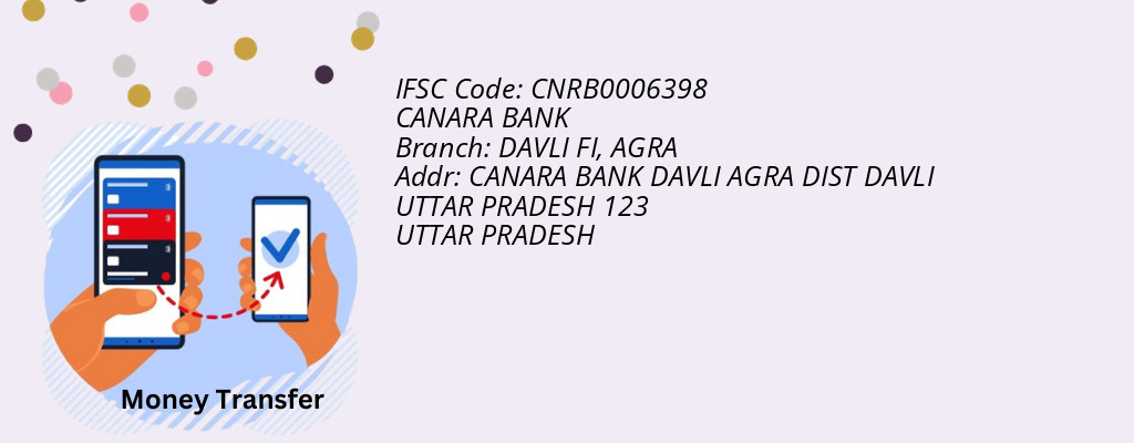 Find CANARA BANK IFSC Code AGRA - DAVLI FI Branch Find CANARA BANK IFSC Code AGRA - DAVLI FI Branch