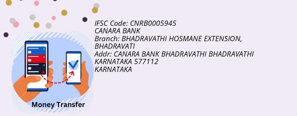 Find CANARA BANK IFSC Code BHADRAVATI - BHADRAVATHI HOSMANE EXTENSION Branch