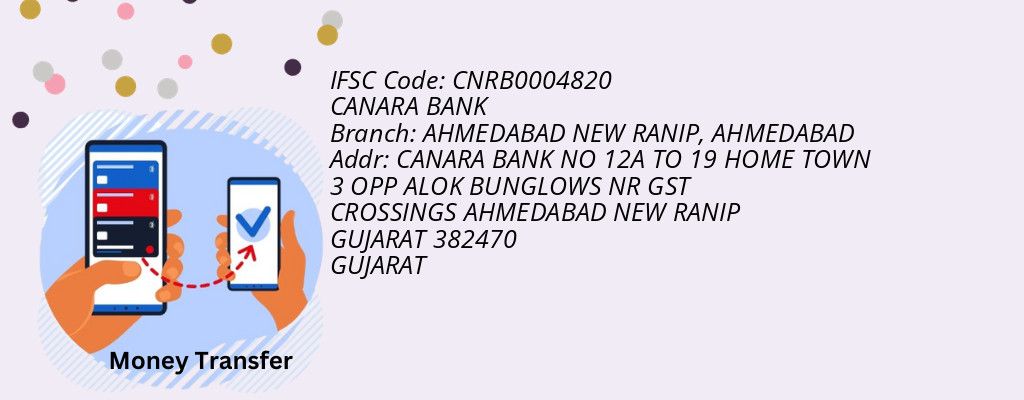 Find CANARA BANK IFSC Code AHMEDABAD - AHMEDABAD NEW RANIP Branch
