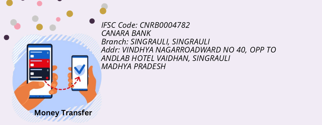 Find CANARA BANK IFSC Code SINGRAULI - SINGRAULI Branch