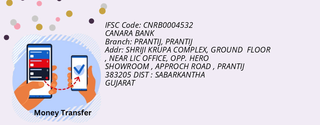 Find CANARA BANK IFSC Code PRANTIJ - PRANTIJ Branch