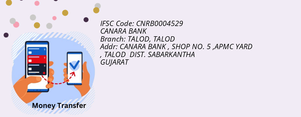 Find CANARA BANK IFSC Code TALOD - TALOD Branch