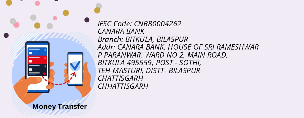 Find CANARA BANK IFSC Code BILASPUR - BITKULA Branch