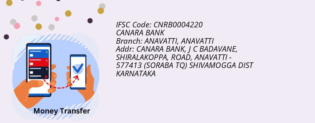 Find CANARA BANK IFSC Code ANAVATTI - ANAVATTI Branch