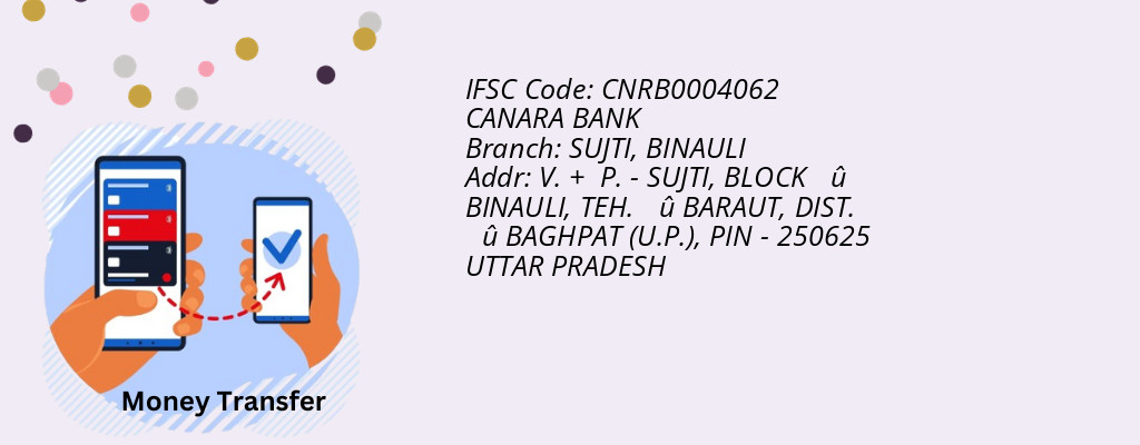 Find CANARA BANK IFSC Code BINAULI - SUJTI Branch