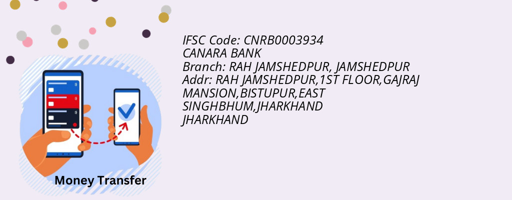 Find CANARA BANK IFSC Code JAMSHEDPUR - RAH JAMSHEDPUR Branch