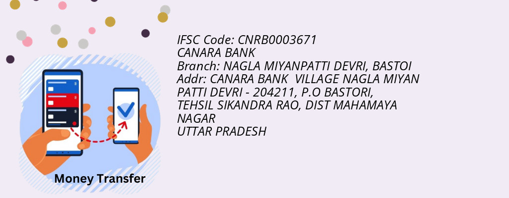 Find CANARA BANK IFSC Code BASTOI - NAGLA MIYANPATTI DEVRI Branch Find CANARA BANK IFSC Code BASTOI - NAGLA MIYANPATTI DEVRI Branch