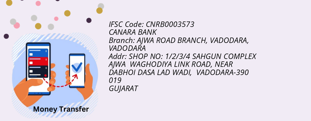 Find CANARA BANK IFSC Code VADODARA - AJWA ROAD BRANCH, VADODARA Branch Find CANARA BANK IFSC Code VADODARA - AJWA ROAD BRANCH, VADODARA Branch