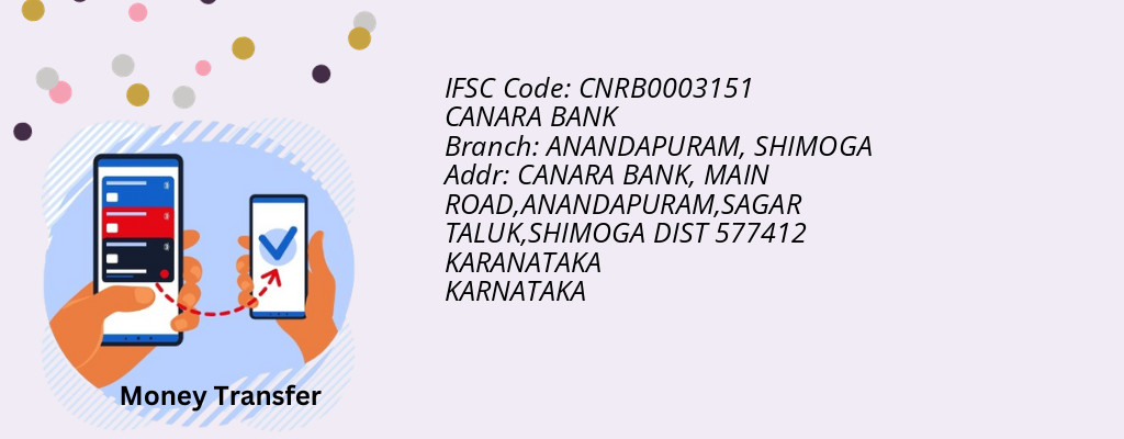 Find CANARA BANK IFSC Code SHIMOGA - ANANDAPURAM Branch