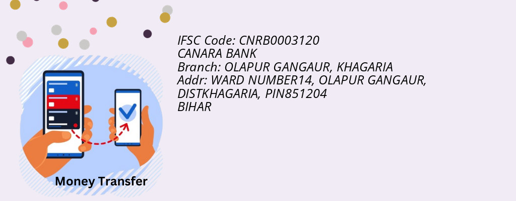 Find CANARA BANK IFSC Code KHAGARIA - OLAPUR GANGAUR Branch Find CANARA BANK IFSC Code KHAGARIA - OLAPUR GANGAUR Branch