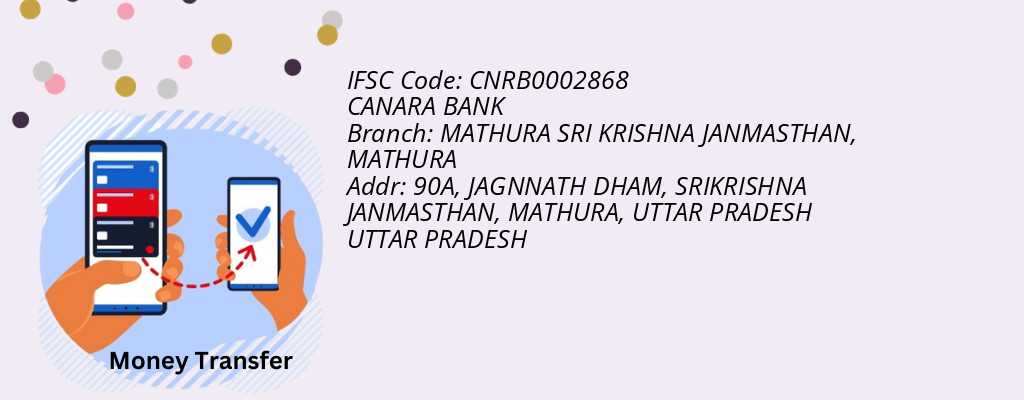 Find CANARA BANK IFSC Code MATHURA - MATHURA SRI KRISHNA JANMASTHAN Branch