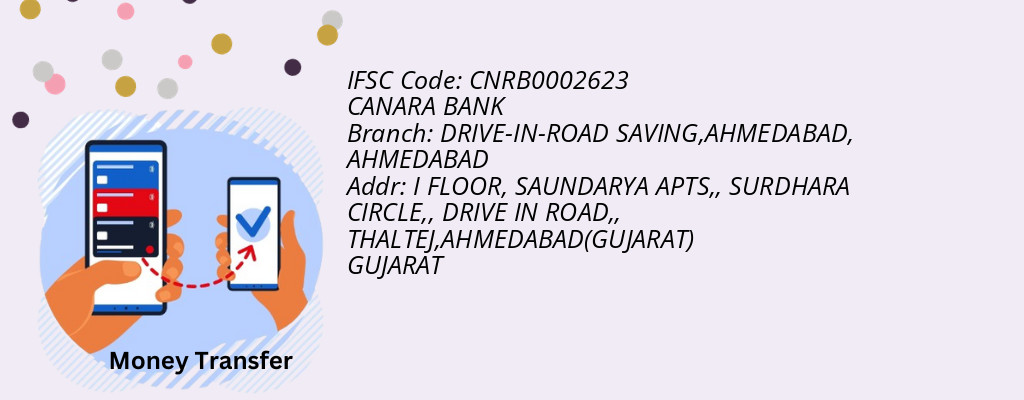 Find CANARA BANK IFSC Code AHMEDABAD - DRIVE-IN-ROAD SAVING,AHMEDABAD Branch