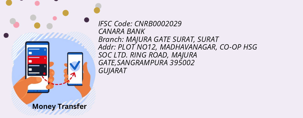 Find CANARA BANK IFSC Code SURAT - MAJURA GATE SURAT Branch