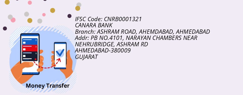 Find CANARA BANK IFSC Code AHMEDABAD - ASHRAM ROAD, AHEMDABAD Branch