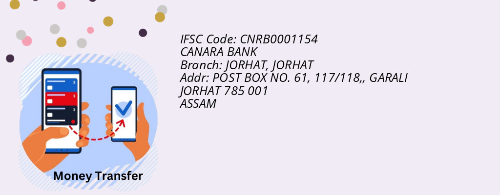 Find CANARA BANK IFSC Code JORHAT - JORHAT Branch