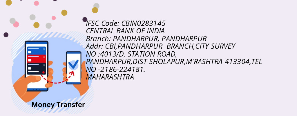 Find CENTRAL BANK OF INDIA IFSC Code PANDHARPUR - PANDHARPUR Branch Find CENTRAL BANK OF INDIA IFSC Code PANDHARPUR - PANDHARPUR Branch