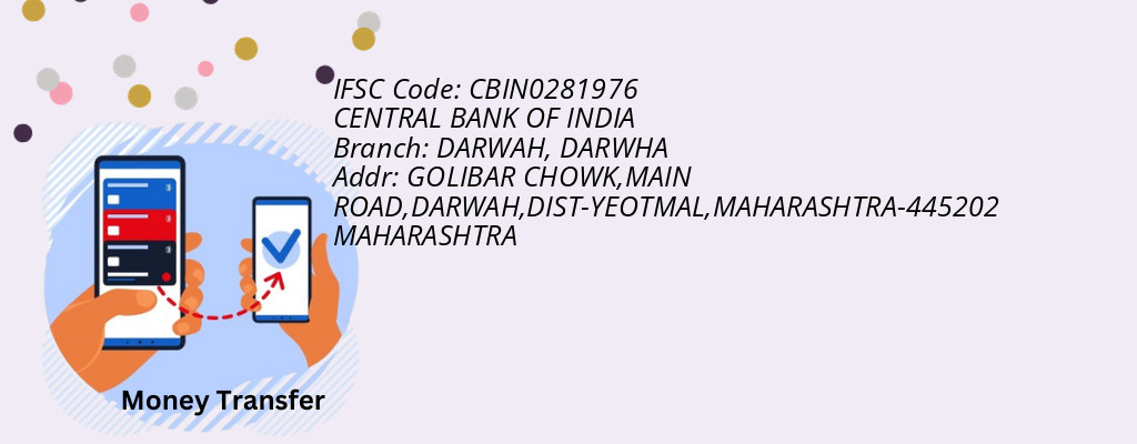 Find CENTRAL BANK OF INDIA IFSC Code DARWHA - DARWAH Branch