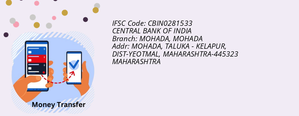 Find CENTRAL BANK OF INDIA IFSC Code MOHADA - MOHADA Branch Find CENTRAL BANK OF INDIA IFSC Code MOHADA - MOHADA Branch
