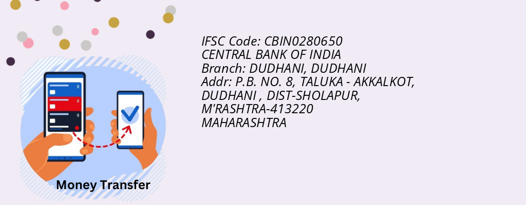 Find CENTRAL BANK OF INDIA IFSC Code DUDHANI - DUDHANI Branch Find CENTRAL BANK OF INDIA IFSC Code DUDHANI - DUDHANI Branch