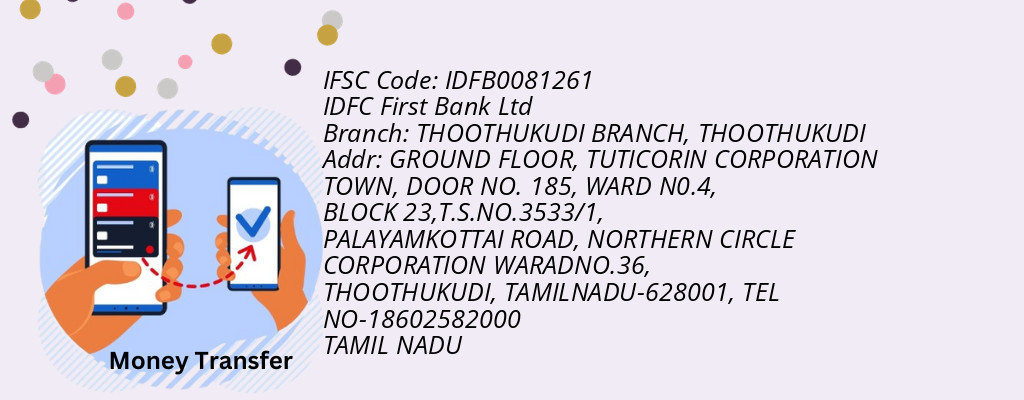 Find IDFC First Bank Ltd IFSC Code THOOTHUKUDI - THOOTHUKUDI BRANCH Branch Find IDFC First Bank Ltd IFSC Code THOOTHUKUDI - THOOTHUKUDI BRANCH Branch