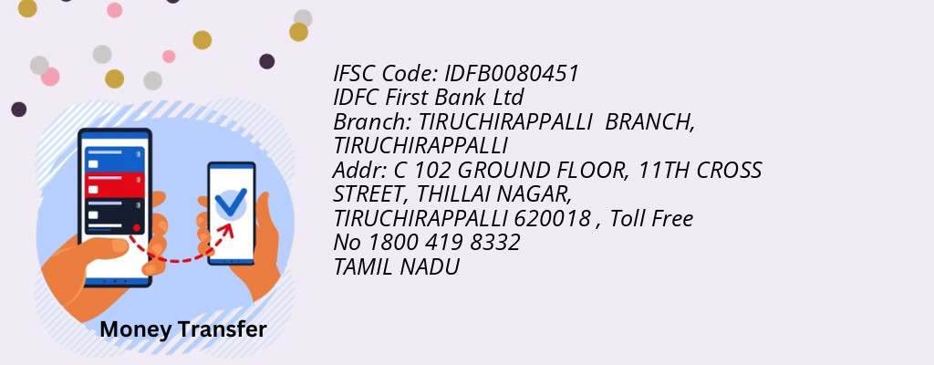 Find IDFC First Bank Ltd IFSC Code TIRUCHIRAPPALLI - TIRUCHIRAPPALLI BRANCH Branch Find IDFC First Bank Ltd IFSC Code TIRUCHIRAPPALLI - TIRUCHIRAPPALLI BRANCH Branch