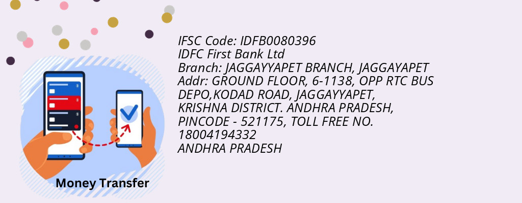 Find IDFC First Bank Ltd IFSC Code JAGGAYAPET - JAGGAYYAPET BRANCH Branch Find IDFC First Bank Ltd IFSC Code JAGGAYAPET - JAGGAYYAPET BRANCH Branch