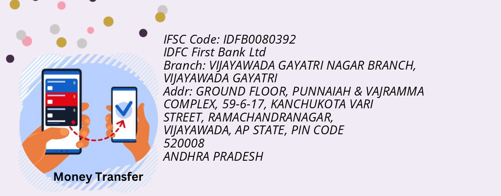 Find IDFC First Bank Ltd IFSC Code VIJAYAWADA GAYATRI - VIJAYAWADA GAYATRI NAGAR BRANCH Branch Find IDFC First Bank Ltd IFSC Code VIJAYAWADA GAYATRI - VIJAYAWADA GAYATRI NAGAR BRANCH Branch