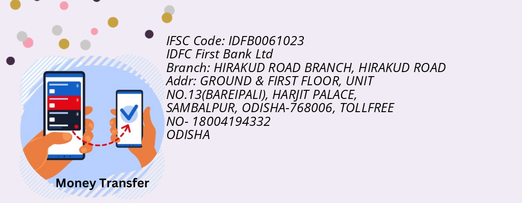 Find IDFC First Bank Ltd IFSC Code HIRAKUD ROAD - HIRAKUD ROAD BRANCH Branch Find IDFC First Bank Ltd IFSC Code HIRAKUD ROAD - HIRAKUD ROAD BRANCH Branch