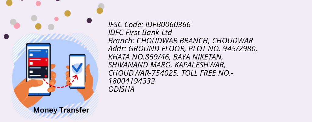 Find IDFC First Bank Ltd IFSC Code CHOUDWAR - CHOUDWAR BRANCH Branch
