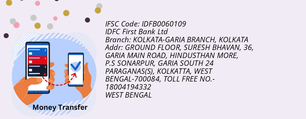 Find IDFC First Bank Ltd IFSC Code KOLKATA - KOLKATA-GARIA BRANCH Branch Find IDFC First Bank Ltd IFSC Code KOLKATA - KOLKATA-GARIA BRANCH Branch