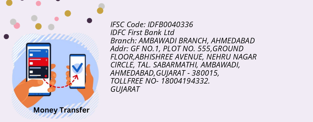 Find IDFC First Bank Ltd IFSC Code AHMEDABAD - AMBAWADI BRANCH Branch Find IDFC First Bank Ltd IFSC Code AHMEDABAD - AMBAWADI BRANCH Branch
