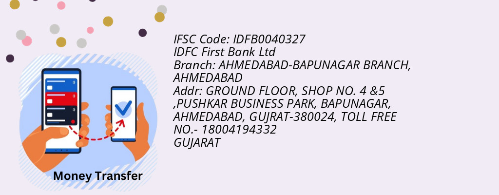 Find IDFC First Bank Ltd IFSC Code AHMEDABAD - AHMEDABAD-BAPUNAGAR BRANCH Branch Find IDFC First Bank Ltd IFSC Code AHMEDABAD - AHMEDABAD-BAPUNAGAR BRANCH Branch