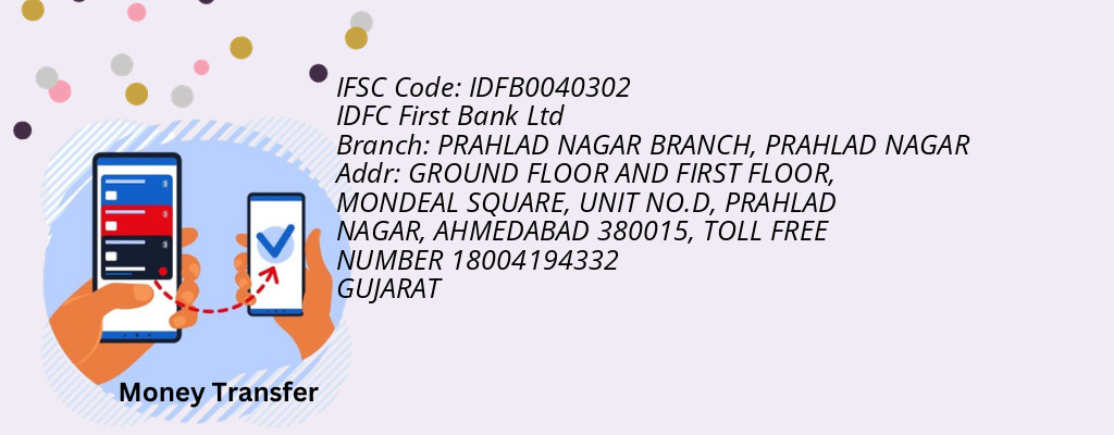 Find IDFC First Bank Ltd IFSC Code PRAHLAD NAGAR - PRAHLAD NAGAR BRANCH Branch Find IDFC First Bank Ltd IFSC Code PRAHLAD NAGAR - PRAHLAD NAGAR BRANCH Branch