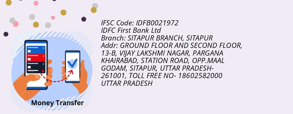 Find IDFC First Bank Ltd IFSC Code SITAPUR - SITAPUR BRANCH Branch Find IDFC First Bank Ltd IFSC Code SITAPUR - SITAPUR BRANCH Branch