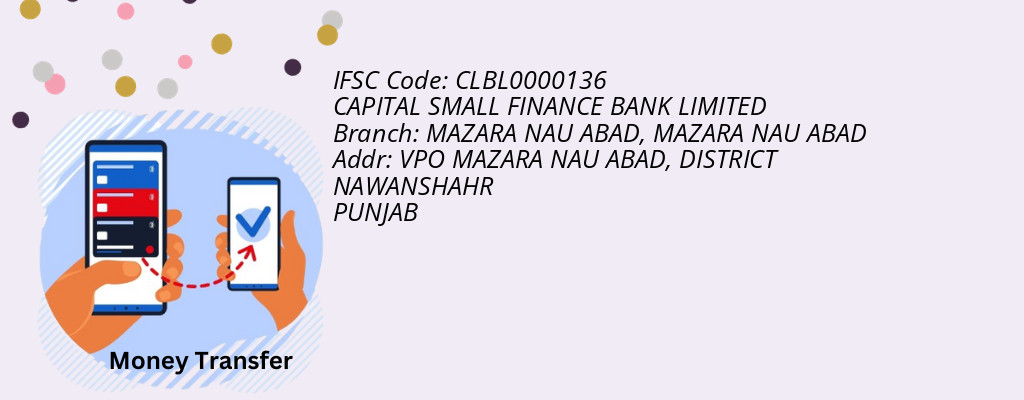 Find CAPITAL SMALL FINANCE BANK IFSC Code MAZARA NAU ABAD - MAZARA NAU ABAD Branch Find CAPITAL SMALL FINANCE BANK IFSC Code MAZARA NAU ABAD - MAZARA NAU ABAD Branch