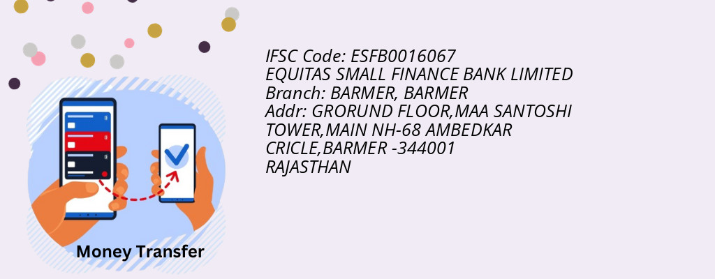 Find EQUITAS SMALL FINANCE BANK IFSC Code BARMER - BARMER Branch Find EQUITAS SMALL FINANCE BANK IFSC Code BARMER - BARMER Branch
