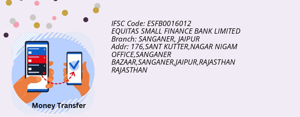 Find EQUITAS SMALL FINANCE BANK IFSC Code JAIPUR - SANGANER Branch Find EQUITAS SMALL FINANCE BANK IFSC Code JAIPUR - SANGANER Branch