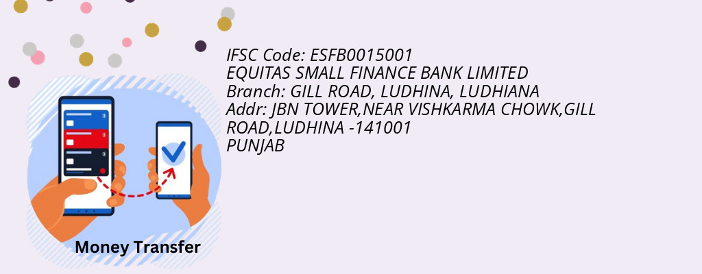 Find EQUITAS SMALL FINANCE BANK IFSC Code LUDHIANA - GILL ROAD, LUDHINA Branch Find EQUITAS SMALL FINANCE BANK IFSC Code LUDHIANA - GILL ROAD, LUDHINA Branch