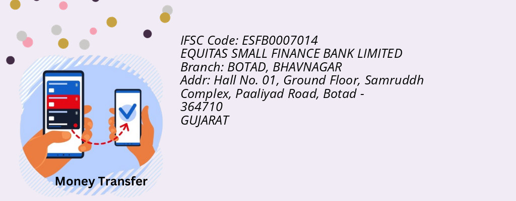 Find EQUITAS SMALL FINANCE BANK IFSC Code BHAVNAGAR - BOTAD Branch Find EQUITAS SMALL FINANCE BANK IFSC Code BHAVNAGAR - BOTAD Branch