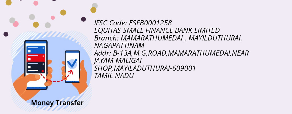 Find EQUITAS SMALL FINANCE BANK IFSC Code NAGAPATTINAM - MAMARATHUMEDAI , MAYILDUTHURAI Branch Find EQUITAS SMALL FINANCE BANK IFSC Code NAGAPATTINAM - MAMARATHUMEDAI , MAYILDUTHURAI Branch